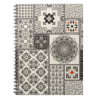 Carnet Motif de tuile islamique Majolica