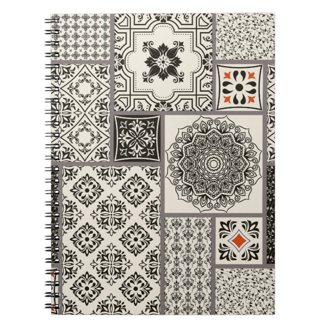 Carnet Motif de tuile islamique Majolica (Devant)