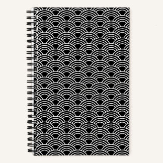 Carnet Motif de vague Seigaiha japonais classique