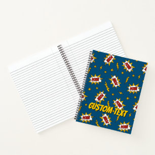 Carnet Motif d'effet sonore de bande dessinée