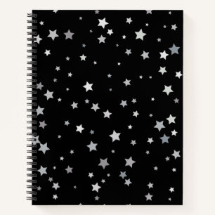 Carnet Motif des étoiles d'argent mignonnes Toute coule