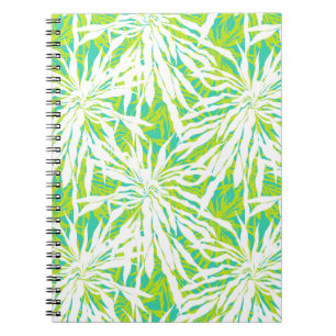 Carnet Motif des Feuilles de Palm Tropical