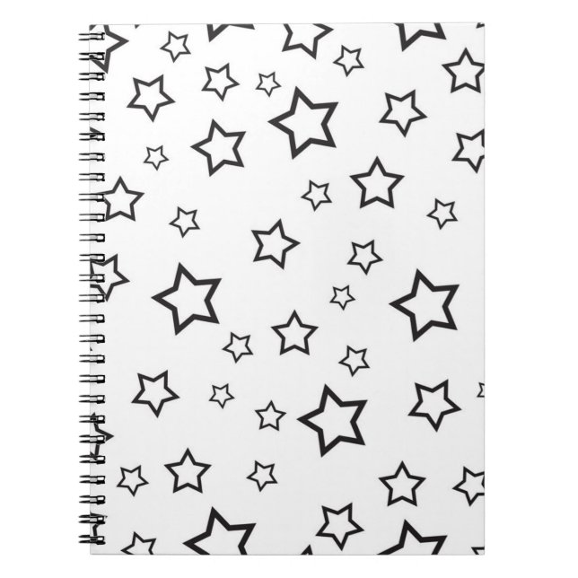 Carnet Motif d'étoiles (Devant)