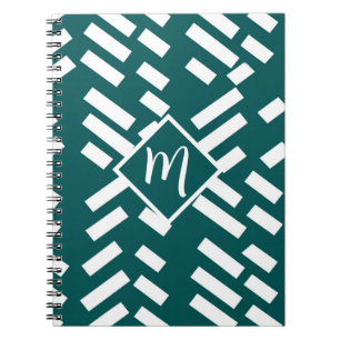 Carnet Motif diagonal minimaliste, Monogramme