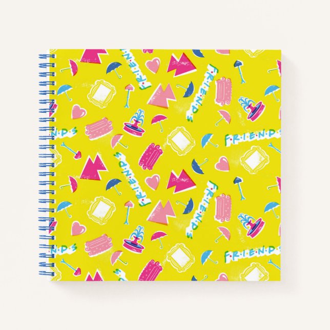 Carnet Motif d'icône Neon FRIENDS™ (Devant)