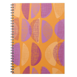 Carnet Motif d'illustration de style moderne du milieu du