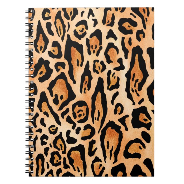 Carnet Motif d'impression de cheetah aquarelle (Devant)