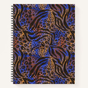 Carnet Motif d'impression Leopard et Zebra