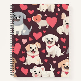 carnet motif d'impression pour chien