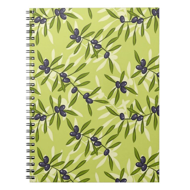 Carnet Motif d'olive (Devant)