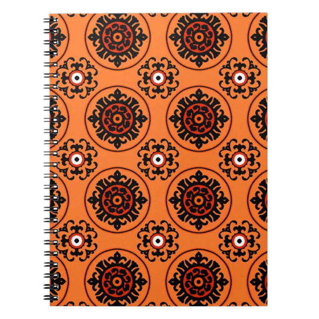 Carnet Motif d'Orange Suzani (Devant)