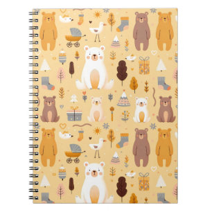 Carnet Motif d'ours adorable