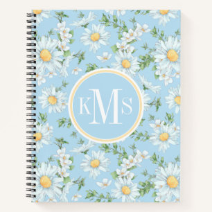 Carnet Motif du jardin fleuri Pastel Daisy