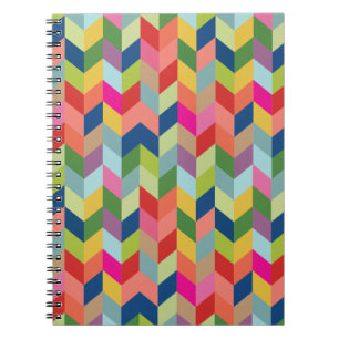 Carnet Motif en arête de poisson moderne