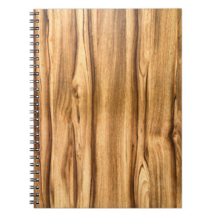 Carnet Motif en bois vertical de grain