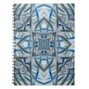 Carnet Motif en cristal bleu hiver