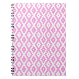 Carnet Motif en diamant rose et blanc