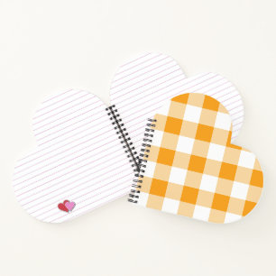 Carnet Motif En vichy jaune