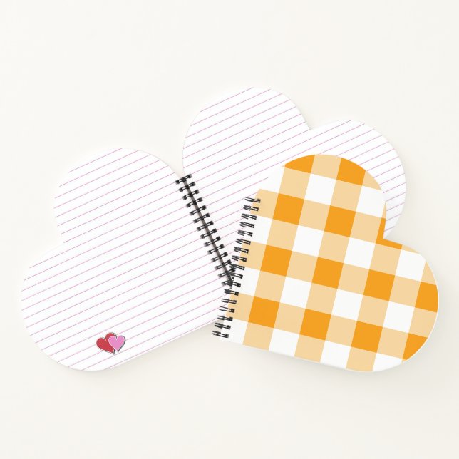 Carnet Motif En vichy jaune (Intérieur)