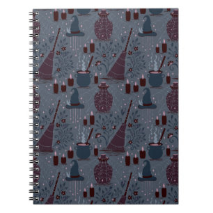 Carnet Motif ensorcelant d'Halloween au clair de lune