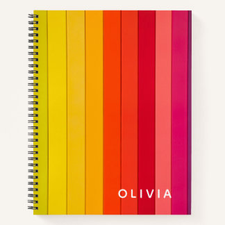 Carnet Motif esthétique de couleur vibrante
