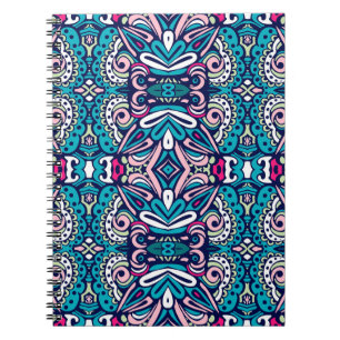 Carnet Motif ethnique carrelé. mosaïque géométrique Abstr