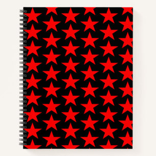 Carnet Motif étoile rouge