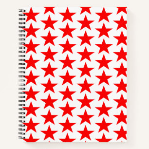 Carnet Motif étoile rouge