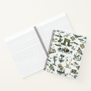 Carnet Motif faunique du parc national Yellowstone