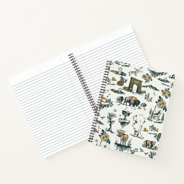 Carnet Motif faunique du parc national Yellowstone (Intérieur)