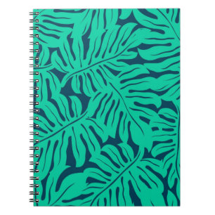 Carnet motif feuille