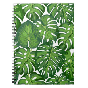 Carnet motif feuille