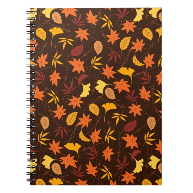 Carnet Motif Feuille de Thanksgiving Maple (Devant)