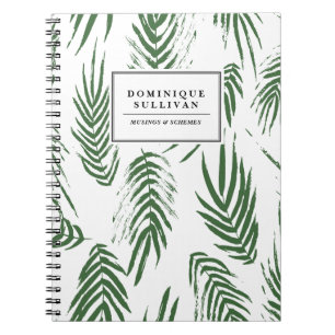 Carnet Motif Feuille écocouleur personnalisé