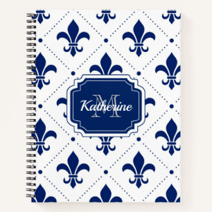 Carnet Motif Fleur-de-lis