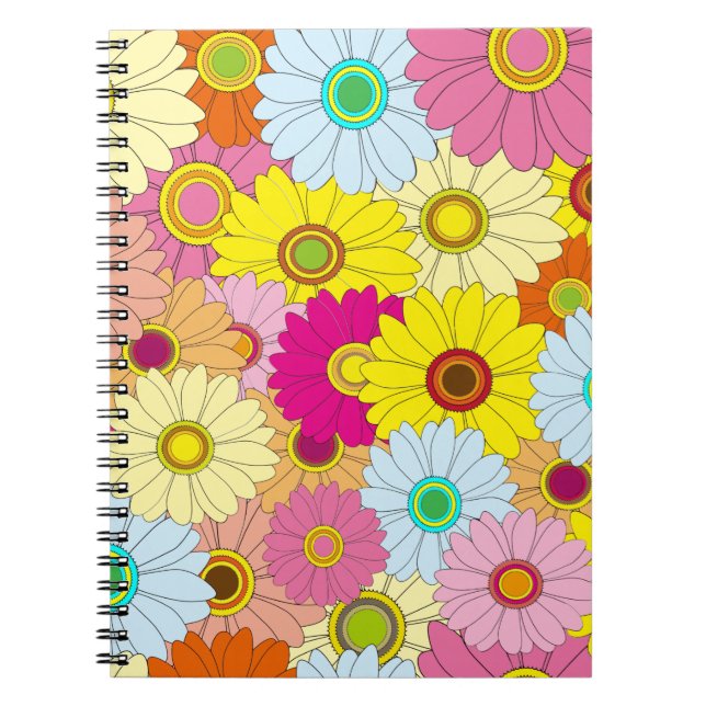 Carnet motif floral (Devant)