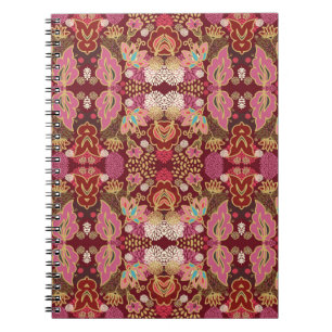 Carnet Motif floral chaotique et décoratif