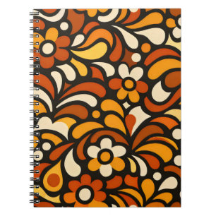 Carnet Motif Floral d'Automne