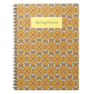 Carnet motif floral de fleurs de printemps