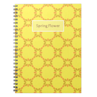 Carnet motif floral de fleurs de printemps