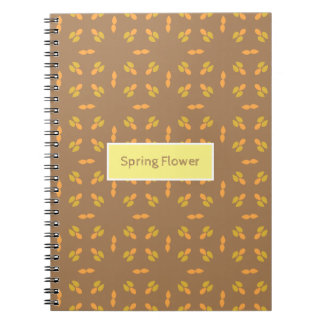 Carnet motif floral de fleurs de printemps