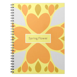 Carnet motif floral de fleurs de printemps