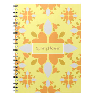 Carnet motif floral de fleurs de printemps