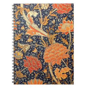 Carnet Motif floral de Nouveau d'art de William Morris