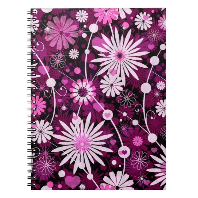 Carnet Motif floral de Valentine (Devant)