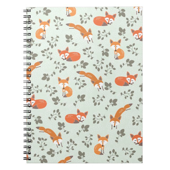 Carnet Motif floral rusé (Devant)