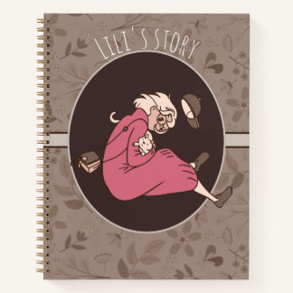 Carnet Motif floral terreux