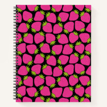 Motif Fraise, Rose Féminin Mignon
