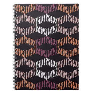 Carnet Motif géométrique abstrait sans couture. Bandes. M