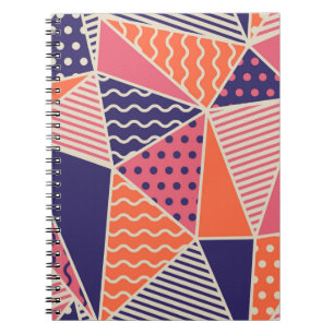 Carnet Motif géométrique. Arrière - plan triangle Abstrai